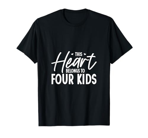 Ich liebe meine vier Kinder T-Shirt Ich liebe meine vier Kinder T-Shirt von Eltern mit Kindern Designs