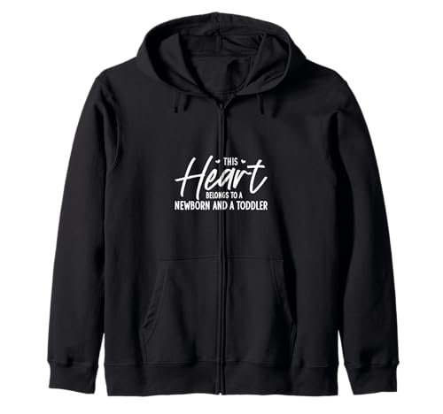 Ich Liebe Meine Zwei Kinder Kapuzenjacke Ich Liebe Meine Zwei Kinder Kapuzenjacke von Eltern mit Kleinkind Designs