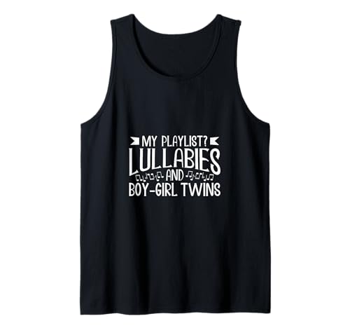 Schlaflieder für Junge-Mädchen-Zwillinge Tank Top von Eltern mit Zwillingen Designs
