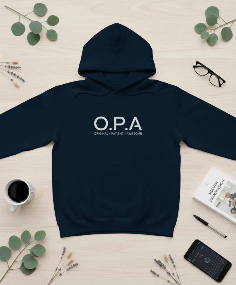 Hoodie O.p.a Original Patient Awesome | Pullover Lustig Geschenk Großvater Opa Spruch Geburtstag, Weihnachten von Elterntraeume