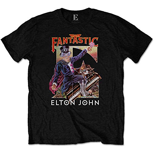 Elton John T-Shirt, Rocketman-Album, Captain Fantastic Gr. Large, Schwarz Elton John T-Shirt, Rocketman-Album, Captain Fantastic Gr. Large, Schwarz von Elton John