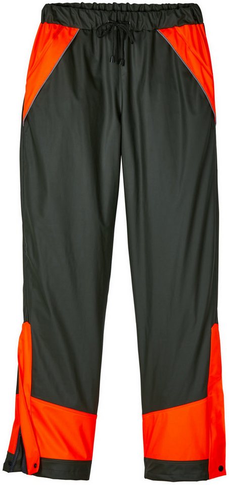 Elutex Regenhose Signal-Regenhose oliv/orange Regenparka wasserdicht von Oefele Jagd von Elutex