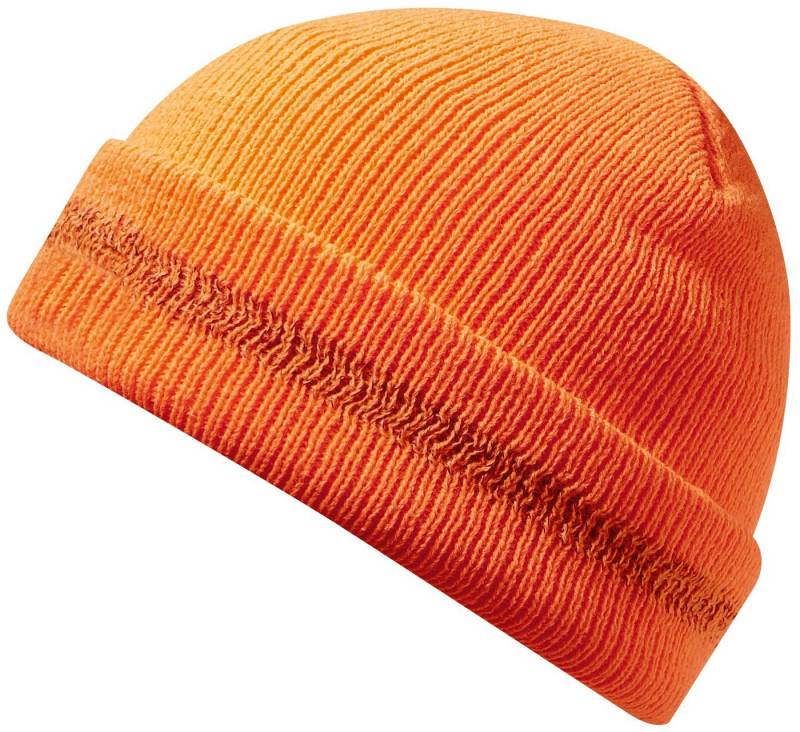 Elutex Strickmütze Strickmütze in Signalfarben gelb oder orange Signalmütze Drückjagd von Elutex