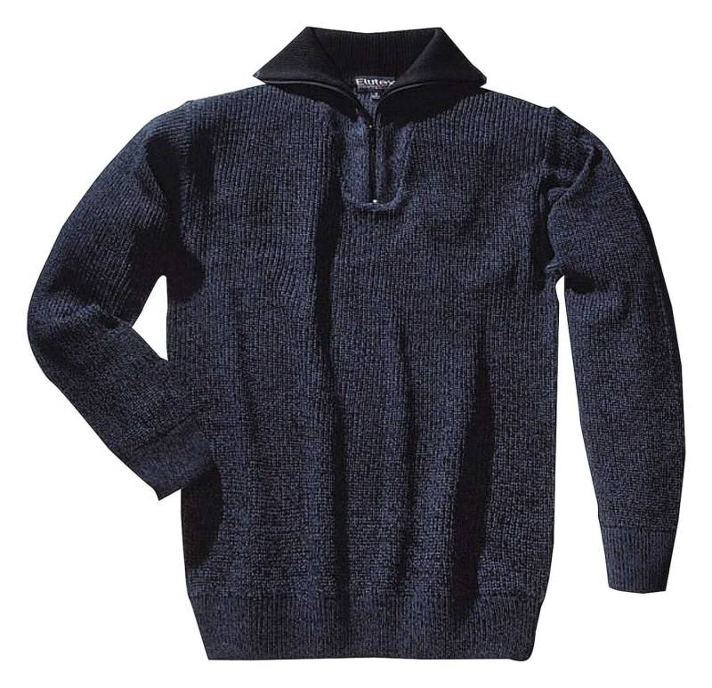 Elutex Strickpullover Troyer Foehr Größe XL blaumeliert von Elutex