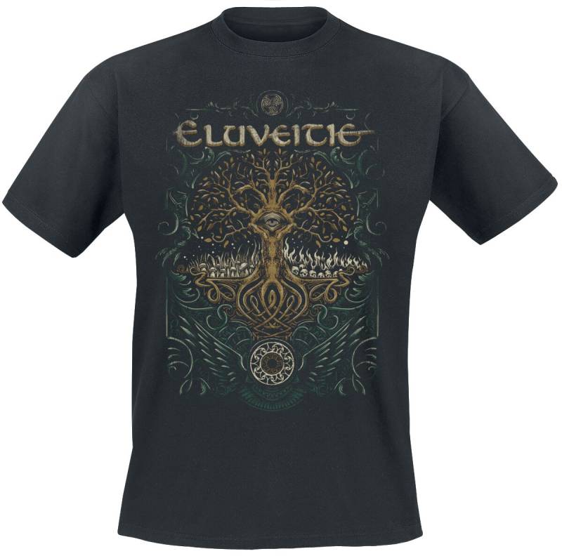 Eluveitie Celtic Tree T-Shirt schwarz in L von Eluveitie