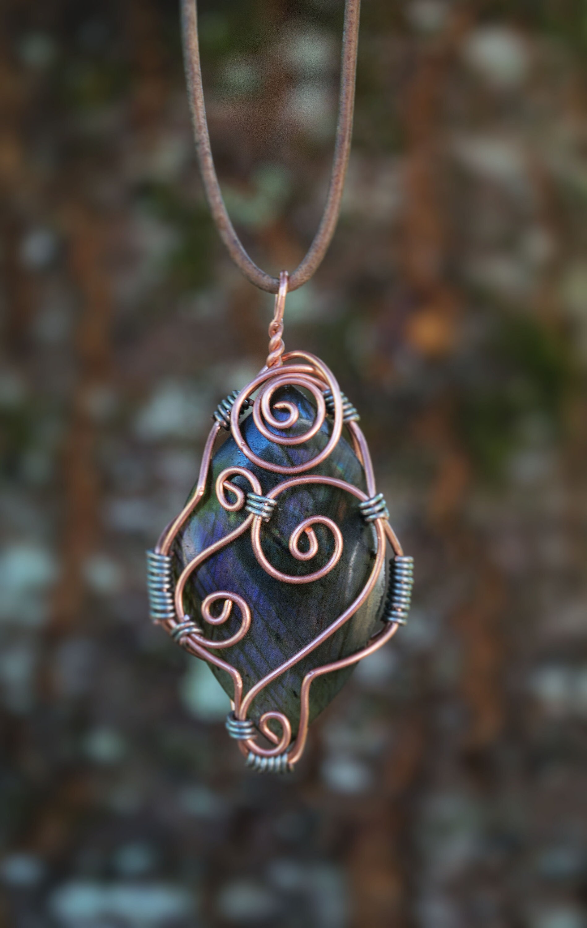 Halbmond Wrap - Labradorit Halbmond Wrap - Labradorit von ElvenAdornmentsArt