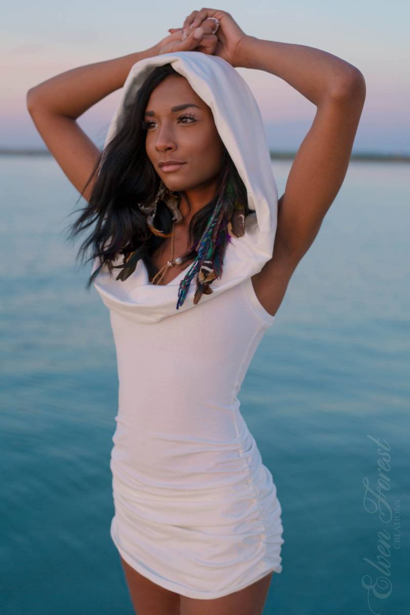 Racerback Hoodie ~ Scrunchie Seiten Und Boatneck Hood von ElvenForest