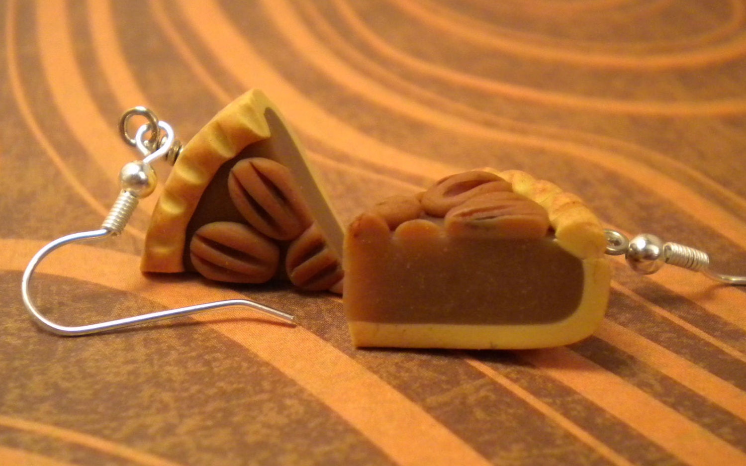 Pecan Pie Ohrringe | Post Oder Dangle Pecan Pie Ohrringe | Post Oder Dangle von ElvenStarClayworks