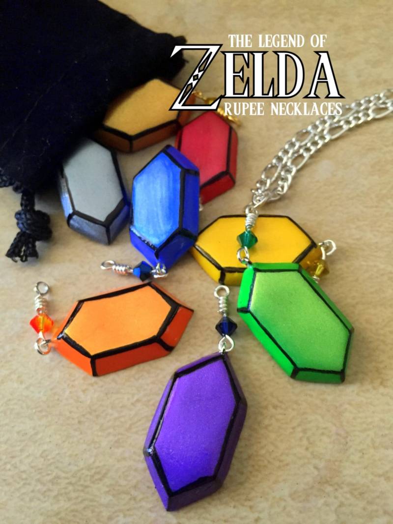 Rupie-Halskette - Wählen Sie Ihre Farbe Die Legende Von Zelda Nintendo Rupie-Halskette - Wählen Sie Ihre Farbe Die Legende Von Zelda Nintendo von ElvenStarClayworks