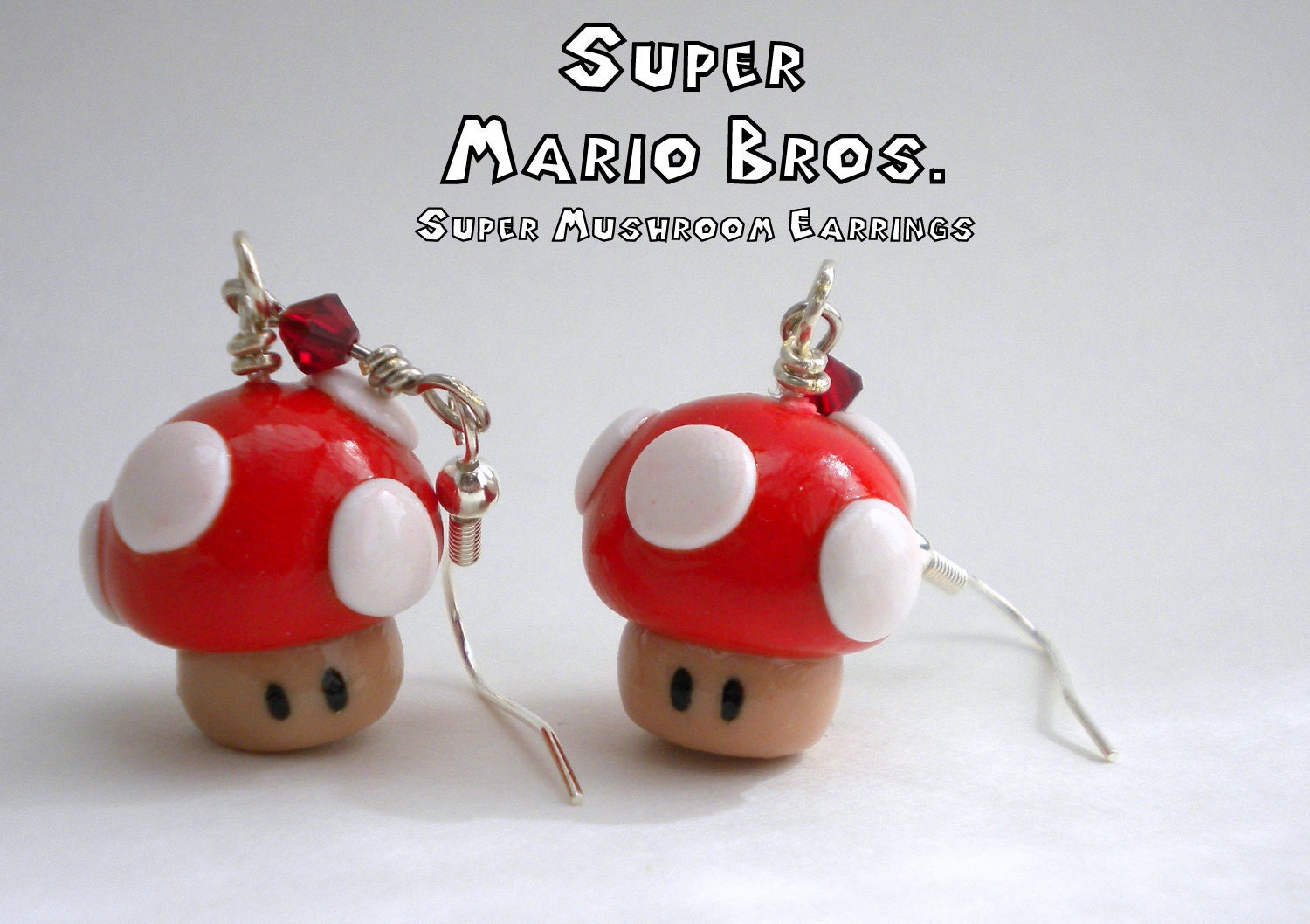 Super Mario Pilz Ohrringe - Nintendo Super Mario Pilz Ohrringe - Nintendo von ElvenStarClayworks