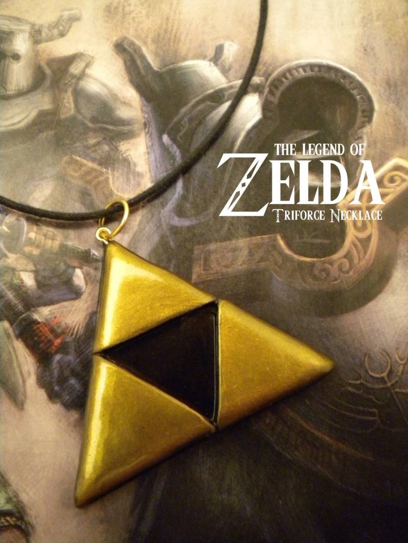 Triforce-Halskette - Legende Von Zelda Nintendo Triforce-Halskette - Legende Von Zelda Nintendo von ElvenStarClayworks