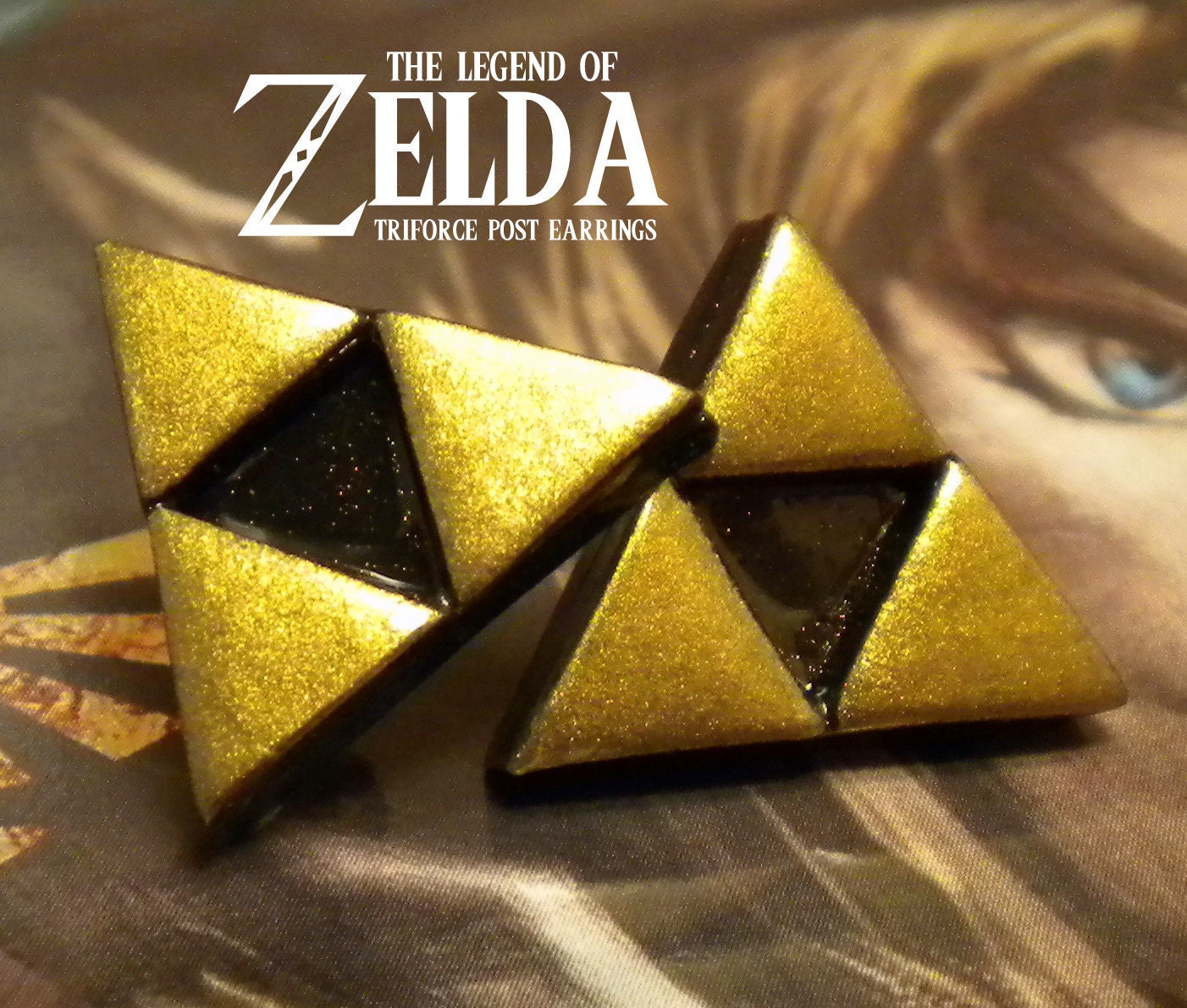 Triforce Post Ohrringe - Legend Of Zelda Nintendo Triforce Post Ohrringe - Legend Of Zelda Nintendo von ElvenStarClayworks