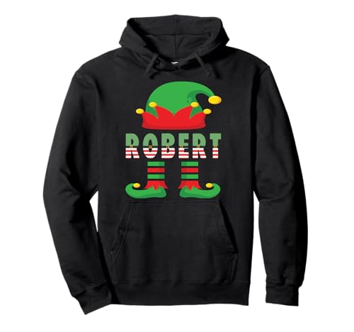 Robert Elf Familie Weihnachten 2023 Passendes Kostüm Herren Jungen Pullover Hoodie von Elves Christmas 2023 Family Matching Apparels