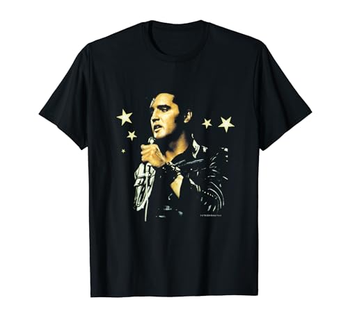 Elvisly Yours Elvis Presley Live Stars T-Shirt, Unisex Erwachsene und Kinder, Schwarz, S, Halbarm, T-Shirt, Klassisch geschnitten, Officially Licensed Design Elvisly Yours Elvis Presley Live Stars T-Shirt, Unisex Erwachsene und Kinder, Schwarz, S, Halbarm, T-Shirt, Klassisch geschnitten, Officially Licensed Design von Elvisly Yours