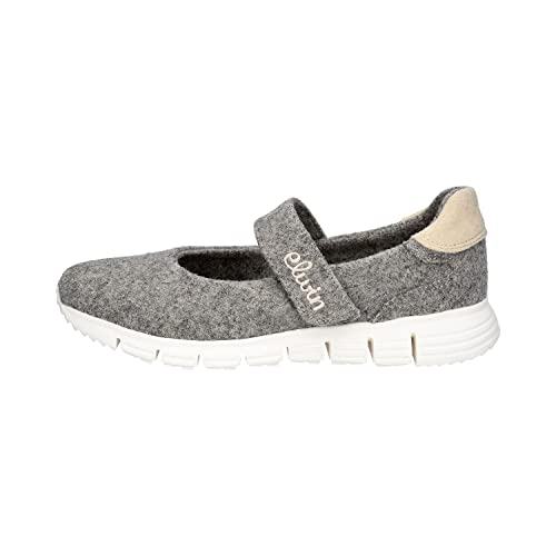 Elwin Shoes Damen Karma Slipper, Grey/Offwhite, 40 EU von Elwin Shoes