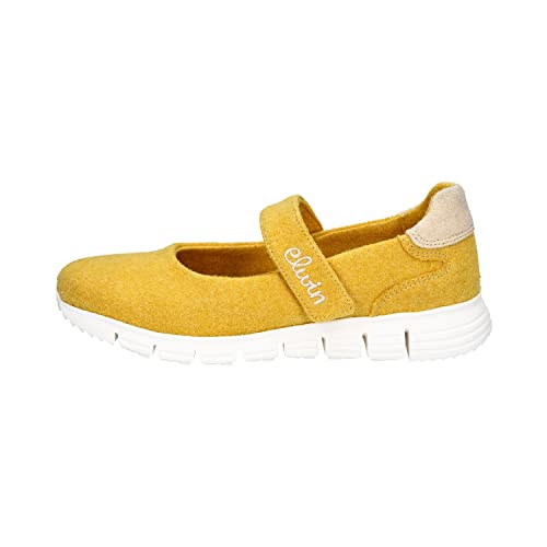 Elwin Shoes Damen Karma Slipper, Yellow/Offwhite, 38 EU von Elwin Shoes