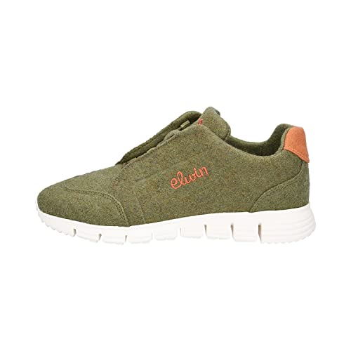 Elwin Shoes Damen Karma Sneaker, Green/orange, 39 EU von Elwin Shoes