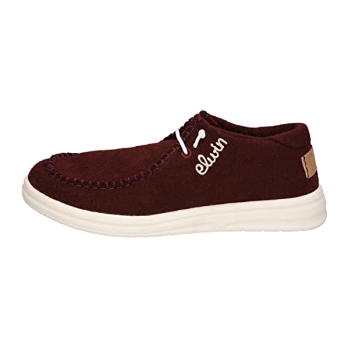 Elwin Shoes Damen NEA Sneaker, Bordo/Light Brown, 36 EU von Elwin Shoes