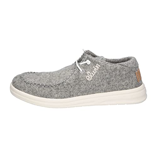 Elwin Shoes Damen NEA Sneaker, Grey/Light Brown, 36 EU von Elwin Shoes