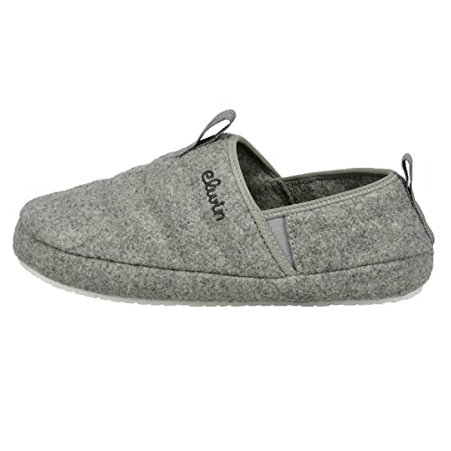 Elwin Shoes Herren Merlin Slipper, Grey, 40 EU von Elwin Shoes