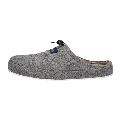 Elwin Shoes Herren Merlin Slipper, Grey, 44 EU von Elwin Shoes