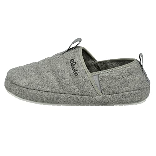 Elwin Shoes Herren Merlin Slipper, Grey, 46 EU von Elwin Shoes