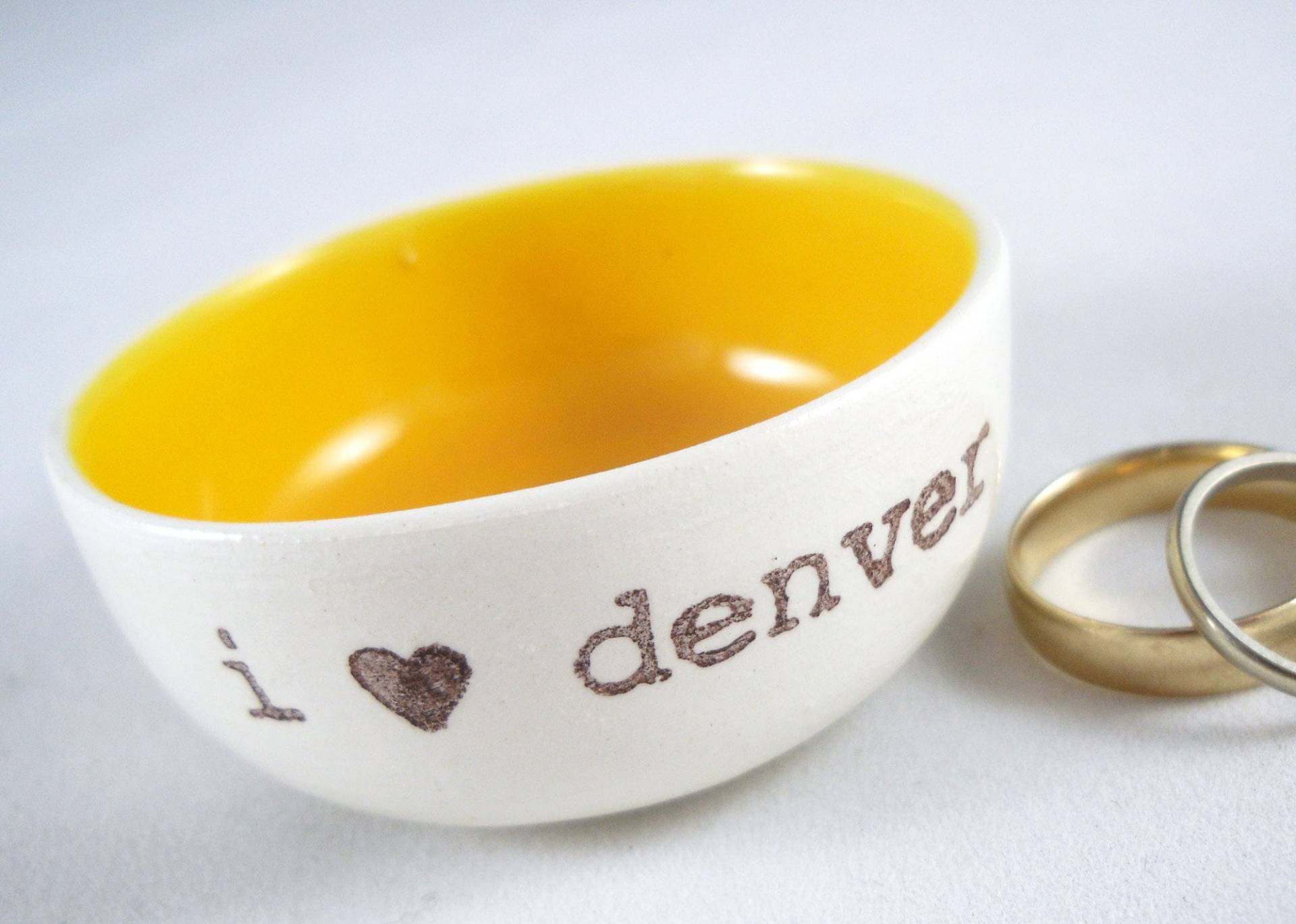 Engagement Geschenk Keramik Ring Schale Verlobungsring Halter Vorschlag Geschenk Stadt Ton Große Ringschale Tief von ElyciaCamille