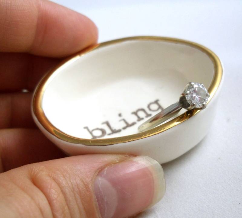 Geschenk Für Mama Bling Ring Holder, Wedding Ring Plate, Verlobungsringhalter, Gold Schale, Brautparty Geschenk, Hochzeitsgeschenk, Frau von ElyciaCamille