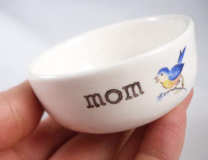 Handgemachte Mom Christmas Geschenk Kerze Halter Schmuck Teller Teebeutel Mit Blauen Vogel Mama Baby-Dusche Geschenk Geburtstag Muttertag Sein von ElyciaCamille