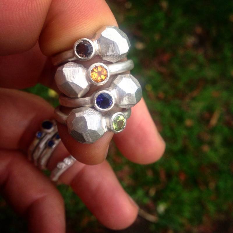 Gemalt Edelstein Nugget Ring Gemalt Edelstein Nugget Ring von ElyseGarlingJewelry