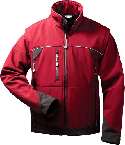 Elysee Softshell Jacke mit abnehmbaren Ärmeln Omega, Medium, Rot von Elysee