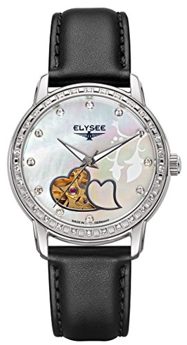 Elysee Unisex Erwachsene Analog Automatik Uhr mit Leder Armband 11000 von Elysee