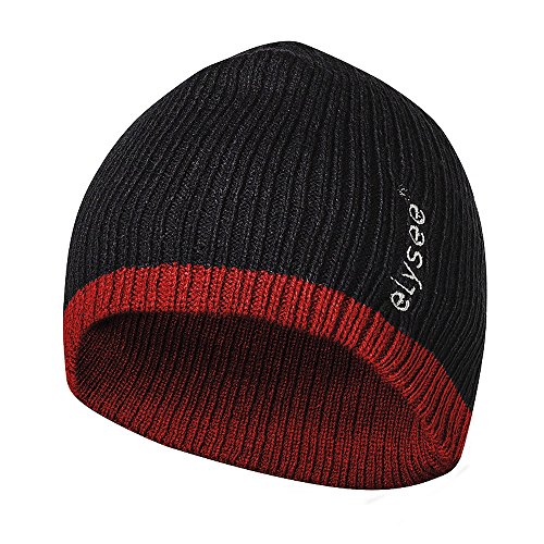 Elysee Mütze Wintermütze Thinsulate warme Wintermütze Einheitsgröße (schwarz/rot) von Elysee