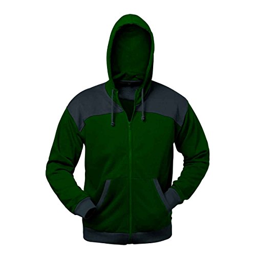 Sweatshirt-Jacke Neapel mit Kapuze grün/grau Gr. M von Elysee