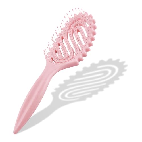 Haarbürste, Curly Hair Brush Detangling Brush lockenbürste Suitable for Curls & Long Hair, Haarbürste Ohne Ziepen Wet brush without Pulling, lockenkamm naturlocken for Women Haarbürste, Curly Hair Brush Detangling Brush lockenbürste Suitable for Curls & Long Hair, Haarbürste Ohne Ziepen Wet brush without Pulling, lockenkamm naturlocken for Women von Elysiana