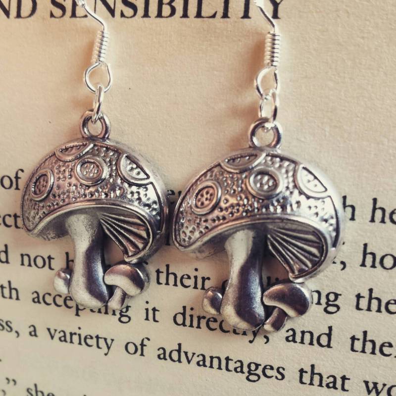 Pilz Ohrringe, Hängeohrringe, Baumeln Silber Fliegenpilz Pilz Ohrringe, Hängeohrringe, Baumeln Silber Fliegenpilz von ElysiumDesignsuk