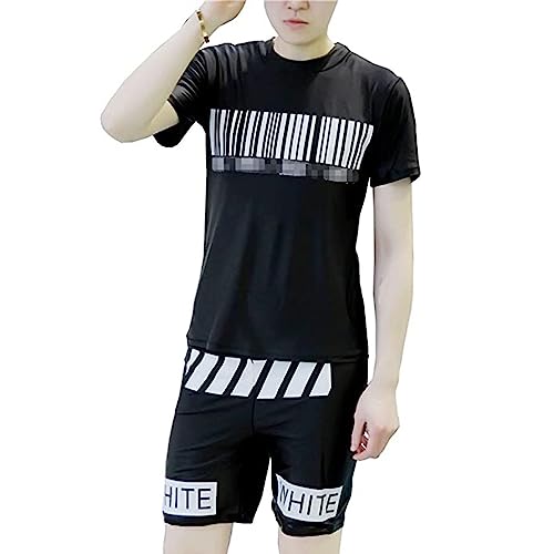 ElzEy Badeanzug für Damen Elastischer Brustbinder Pullover-Tanktop Transgender-Wildfang Badeanzug Lesben-FTM Brustbinder Schnell Trocknende Badebekleidung (Color : Black, Size : XXL) von ElzEy