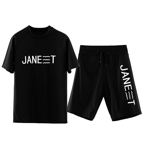 ElzEy Tomboy Trans Lesben Schnell Trocknendes Badebekleidungsset für Frauen Brustbinder Transgender-FTM Top+Badehose Badeanzug (Color : Black, Size : XL) von ELzEy