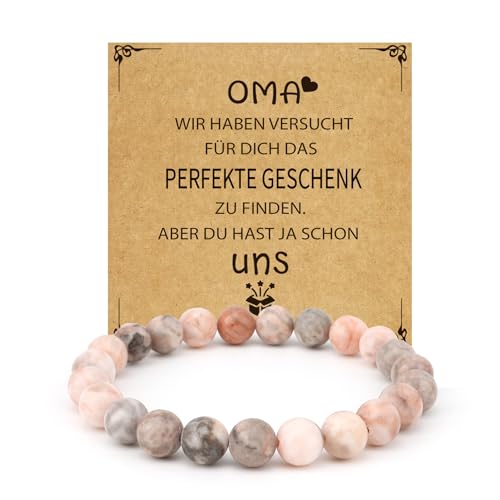 Muttertagsgeschenk Oma 8mm Armband Rosa Geschenke Für Oma Geschenk Geburtstag Geschenk Für Oma Von Enkel Großmutter Geburtstagsgeschenk Muttertagsgeschenke Großmutter Dankeschön Weihnachtsgeschenke von EmDryze