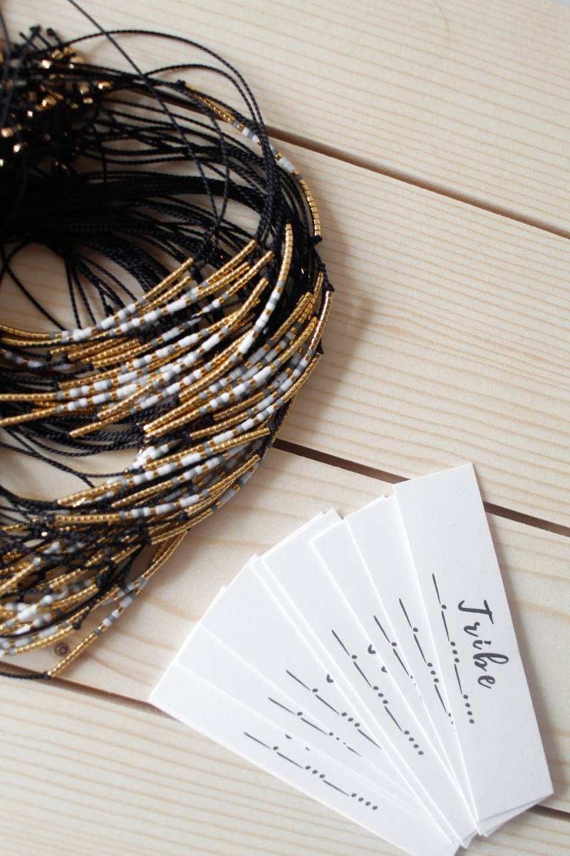 T R I B E Morse-Code Armband | Stamm Morse-Code Schmuck Freundschafts Stapelbare Armbänder Stammes Morsecode von EmMaLoveCo