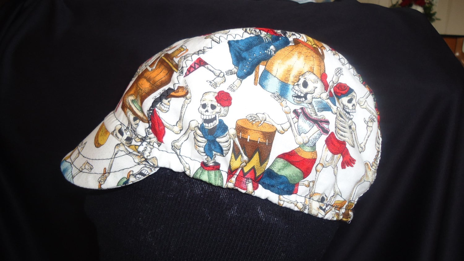 Radsportmütze Aus Baumwolle Mit Fiesta De Muertos Gr. L M Radsportmütze Aus Baumwolle Mit Fiesta De Muertos Gr. L M von Emanuelcapbicy