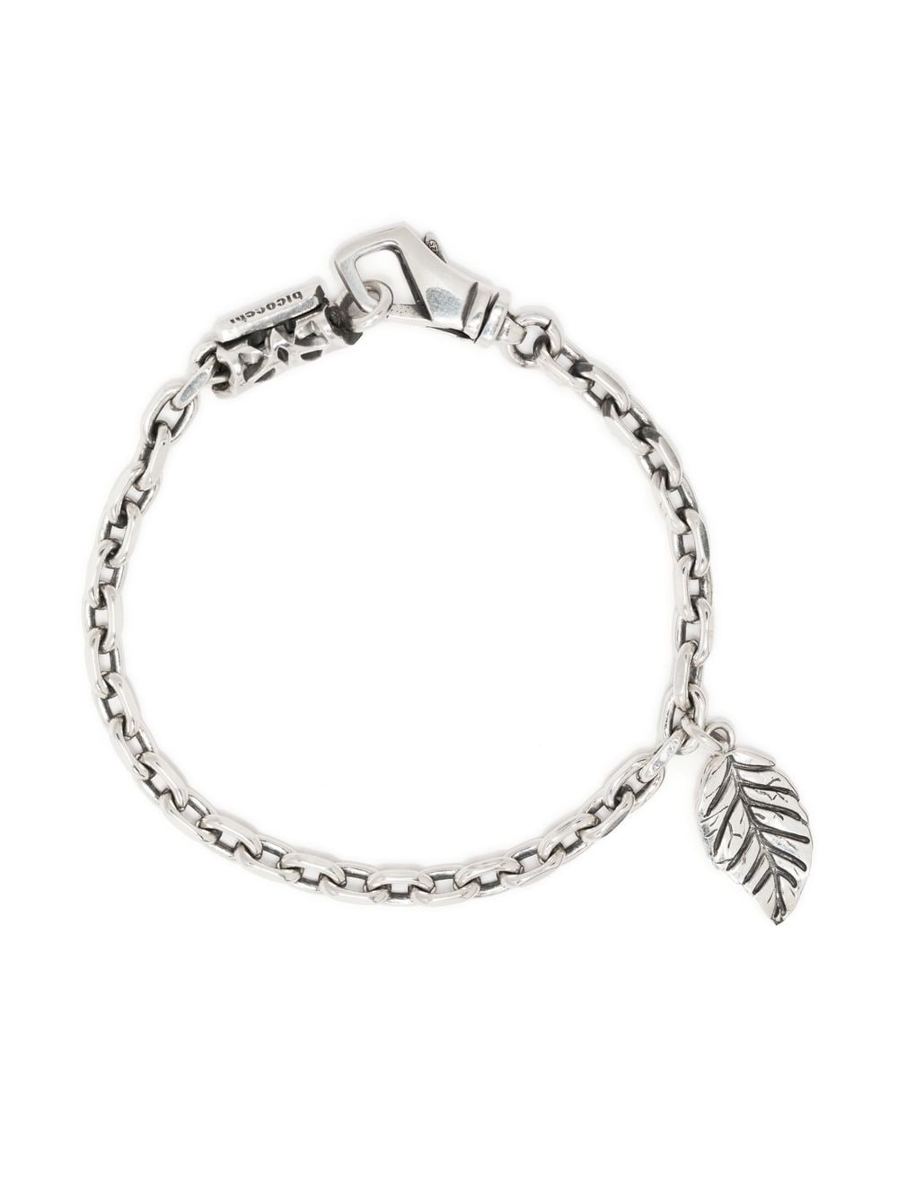 Emanuele Bicocchi Kettenarmband mit Blattdetail - Silber von Emanuele Bicocchi