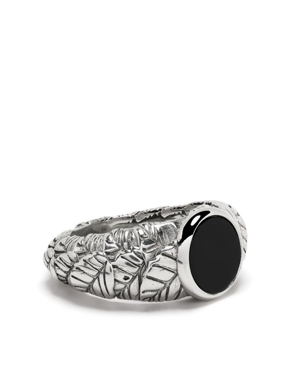 Emanuele Bicocchi Ring mit Onyx - Silber von Emanuele Bicocchi