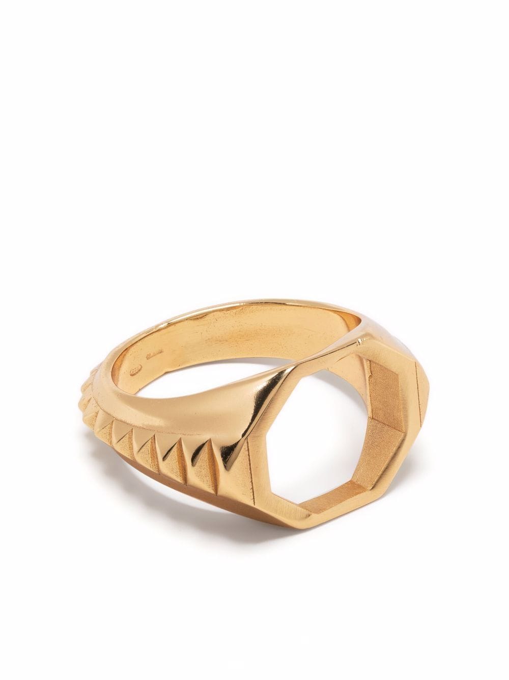 Emanuele Bicocchi Ring mit Nieten - Gold von Emanuele Bicocchi