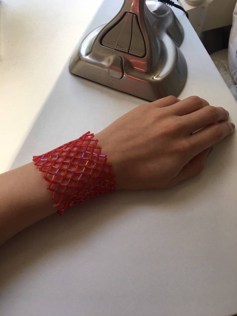Rotes Stretch Armband Rotes Stretch Armband von Emayuka