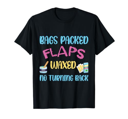 Unangemessene schmutzige lustige Reise Mädchen Urlaub Haarig T-Shirt von Embarrassing Humor Adult Bags Packed Flaps Waxed