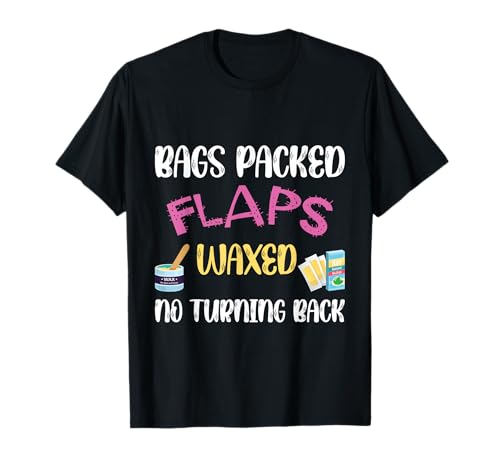 Unangemessene schmutzige lustige Reise Mädchen Urlaub Haarig T-Shirt von Embarrassing Humor Adult Bags Packed Flaps Waxed