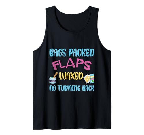 Unangemessene schmutzige lustige Reise Mädchen Urlaub Haarig Tank Top von Embarrassing Humor Adult Bags Packed Flaps Waxed