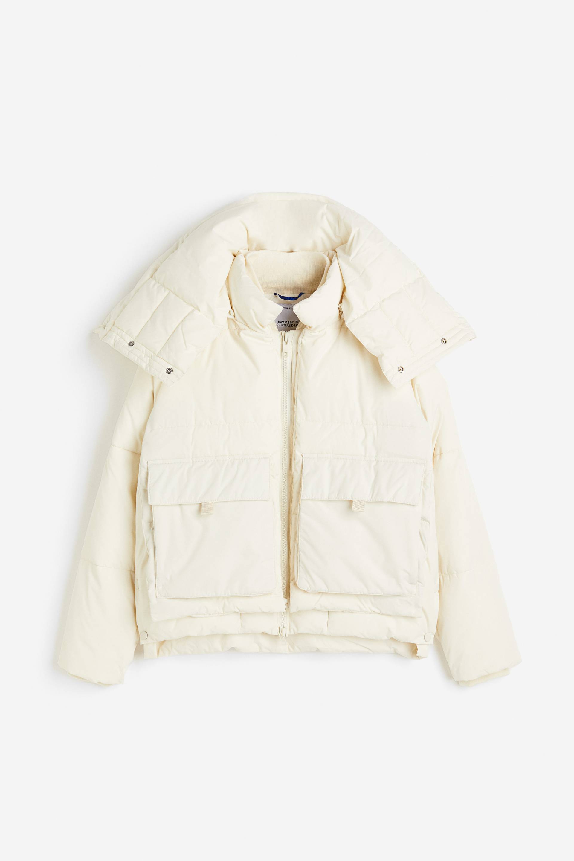 Embassy Of Bricks And Logs Harlem Puffer Jacket Off White, Jacken in Größe XL von Embassy Of Bricks And Logs