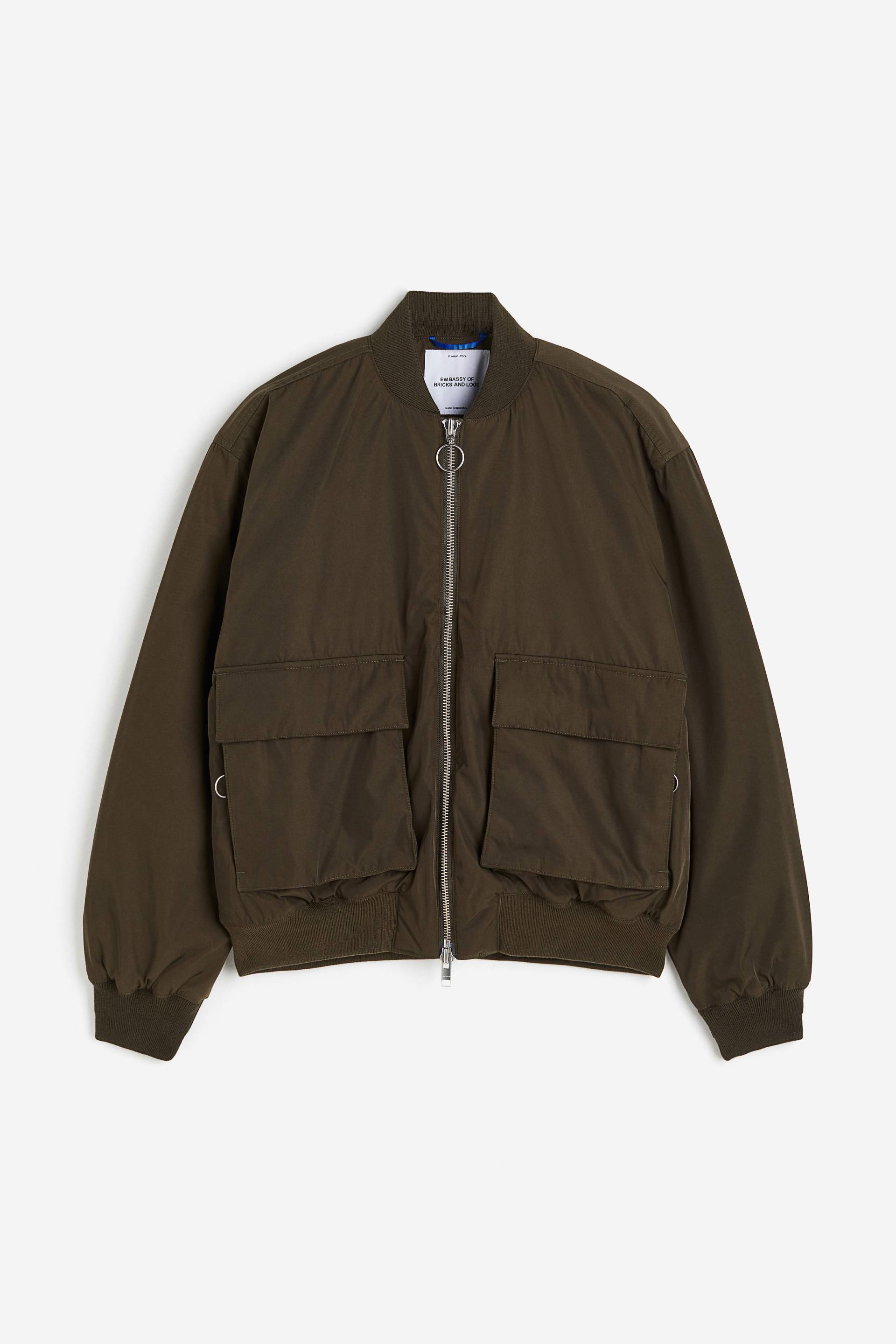 Embassy Of Bricks And Logs Mapes Bomber Jacket Black Olive, Jacken in Größe M von Embassy Of Bricks And Logs